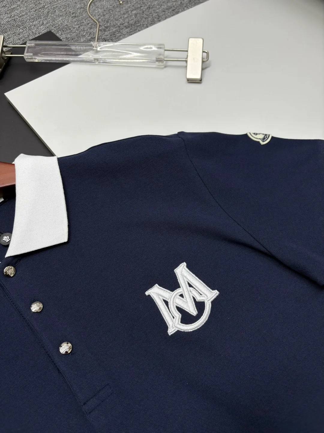 MONCLER LOGO New Arrival Polo Same Style 210 ， Factory New Arrival Versatile : Black White Royal Blue Size：M-3XL